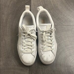 Puma MAYZE White Platform Sneakers